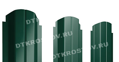 Фото евроштакетника для забора П-образный фигурный 0.45 зеленый мох со склада в Ростове-на-Дону