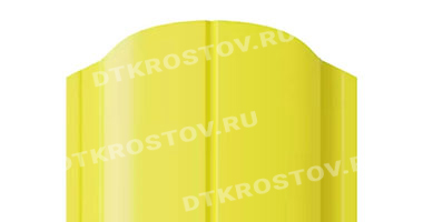 Фото евроштакетника для забора МП ELLIPSE фигурный верх 0.45 цинково-желтый со склада в Ростове-на-Дону