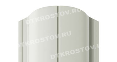 Фото евроштакетника для забора МП ELLIPSE фигурный верх 0.45 двусторонний сигнальный белый со склада в Ростове-на-Дону