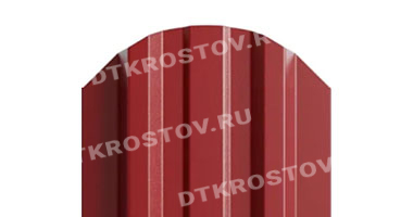 Фото евроштакетника для забора МП LANE фигурный верх 0.5 в покрытии PURMAN коричнево-красный со склада в Ростове-на-Дону