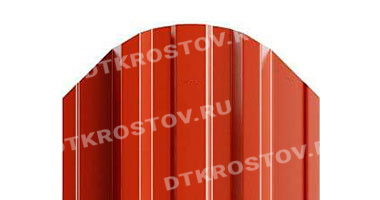 Фото евроштакетника для забора МП TRAPEZE фигурный верх 0.5 с покрытием PURETAN чистый оранжевый со склада в Ростове-на-Дону