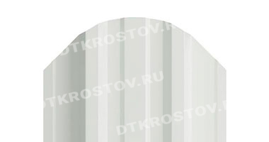 Фото евроштакетника для забора МП TRAPEZE фигурный верх 0.5 с покрытием PURETAN сигнальный белый со склада в Ростове-на-Дону