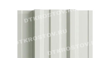 Фото евроштакетника для забора МП TRAPEZE прямой верх 0.5 с покрытием NormanMP сигнальный белый со склада в Ростове-на-Дону