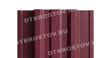 Фото евроштакетника для забора МП TRAPEZE прямой верх 0.5 с покрытием VikingMP E красное вино со склада в Ростове-на-Дону