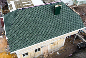 изображение крыши дома с гибкой черепицей Деке серия Стандарт коллекция Сота