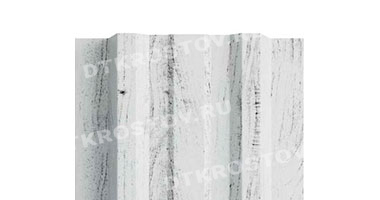 Фото евроштакетника для забора МП LANE прямой верх 0.5 в покрытии ECOSTEEL беленый дуб со склада в Ростове-на-Дону