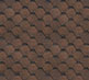 фотография образца гибкой черепицы шинглас коричневый цвет из коллекции Финская соната