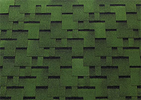 Изображение мягкой черепицы Тегола линия Топ Шингл коллекция Футуро цвет Зелёный