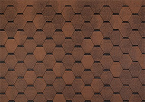 Изображение мягкой черепицы Тегола линия Топ Шингл коллекция Смальто цвет коричневый
