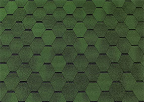 Изображение мягкой черепицы Тегола линия Топ Шингл коллекция Смальто цвет зелёный