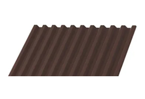 Профлист С-21х1000 толщиной 0,65 мм в покрытии полиэстер шоколадно-коричневый со склада в Ростове-на-Дону