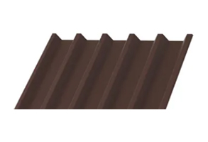 Профлист С-44x1000 толщиной 0,65 мм в покрытии полиэстер шоколадно-коричневый со склада в Ростове-на-Дону