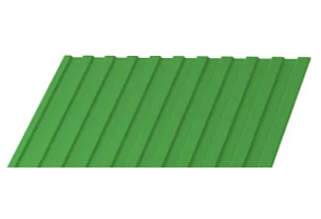 Профлист С-8х1150 толщиной 0,5 мм в покрытии NormanMP желто-зеленый со склада в Ростове-на-Дону
