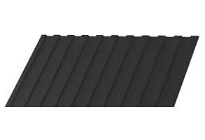 Профлист С-8х1150 толщиной 0,5 мм в покрытии VALORI темно-серый со склада в Ростове-на-Дону