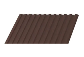 Профлист МП-10х1100 толщиной 0,65 мм в покрытии полиэстер шоколадно-коричневый со склада в Ростове-на-Дону