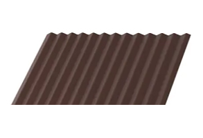 Профлист МП-18х1100 толщиной 0,65 мм в покрытии полиэстер шоколадно-коричневый со склада в Ростове-на-Дону