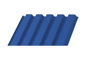 Профлист МП-35х1035 толщиной 0,45 мм в покрытии полиэстер сигнальный синий со склада в Ростове-на-Дону